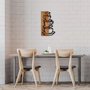 Wallity MA-296 Accesorio Decorativo de Pared en Nogal y Negro
